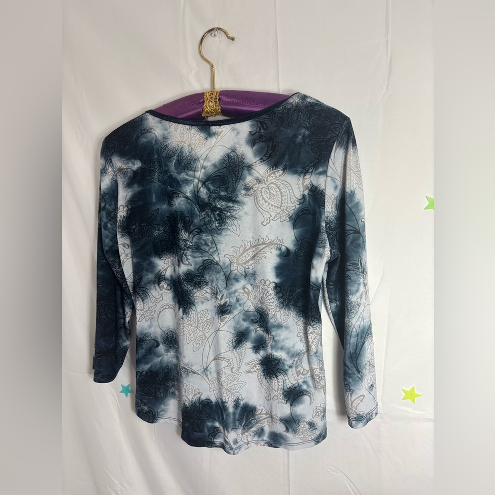Y2K Dark Fairy Grunge Tie Dye Floral Whimsigoth Women’s Top Size M - Picture 2 of 13